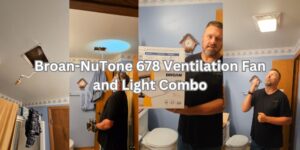 Broan-NuTone 678 Ventilation Fan and Light Combo for Bathroom and Home, 100 Watts, 50 CFM,White