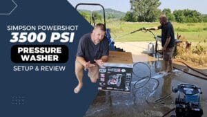 SIMPSON Powershot 3500 PSI 2.5 GPM Gas Pressure Washer SIMPSON Powershot 3500 PSI 2.5 GPM Gas Pressure Washer