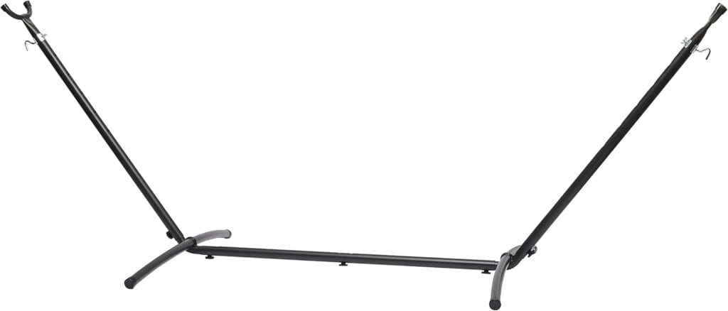 Amazon Basics 2 Person Heavy Duty Portable Sturdy Hammock Stand for Outside Easy Assembly Includes Carrying Case 9 foot Black