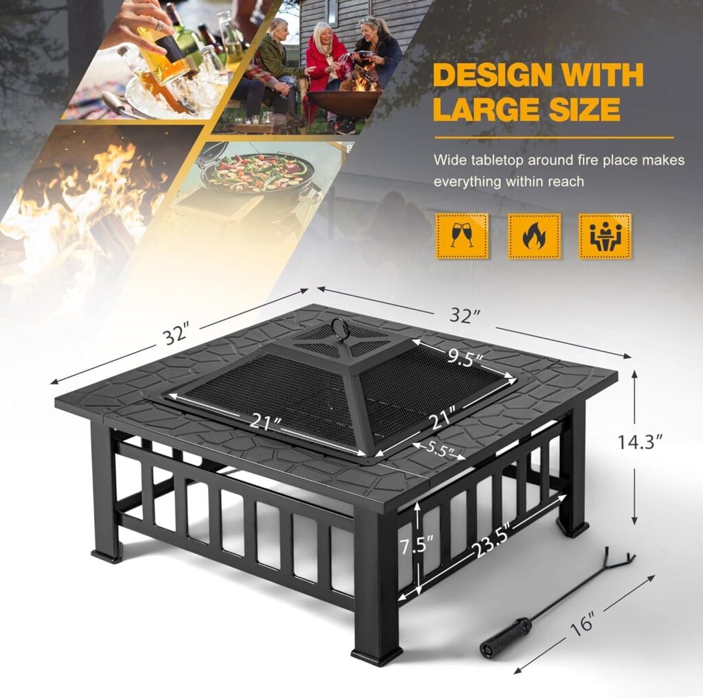 Devoko Outdoor Fire Pit s3