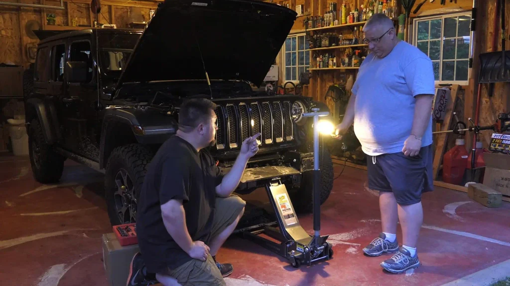 eric and ryan worklight discussing winch failure
