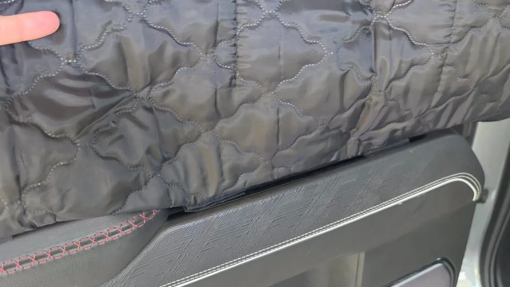 quilted cover contoured to sierra armrest