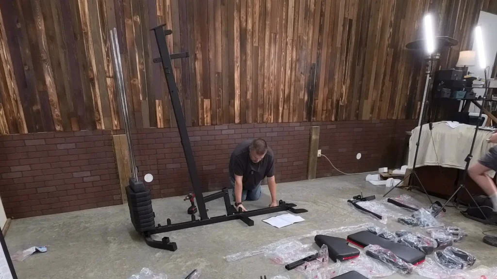 ryan assembling base on shop floor