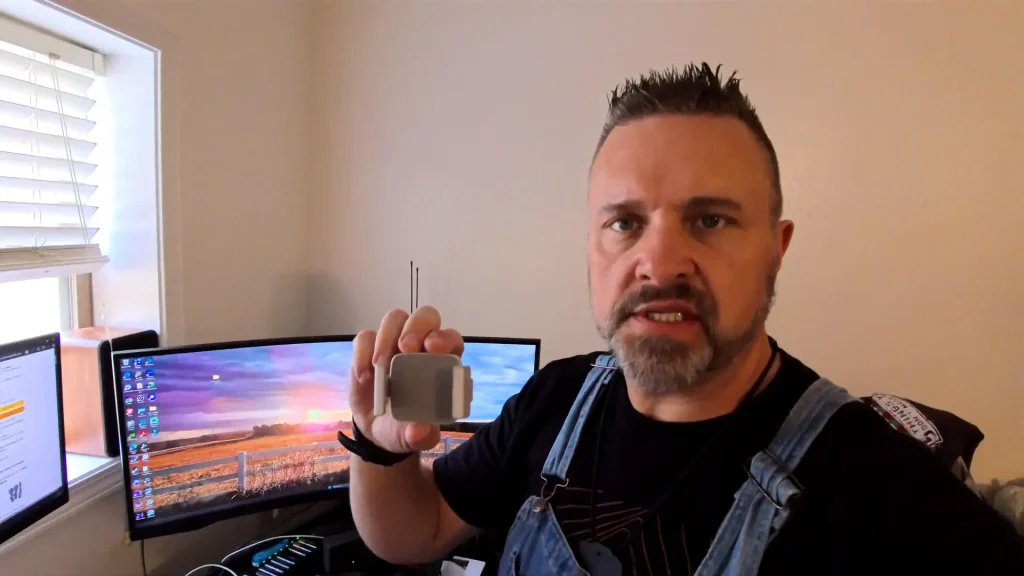 ryan holding dji om fill light phone clamp