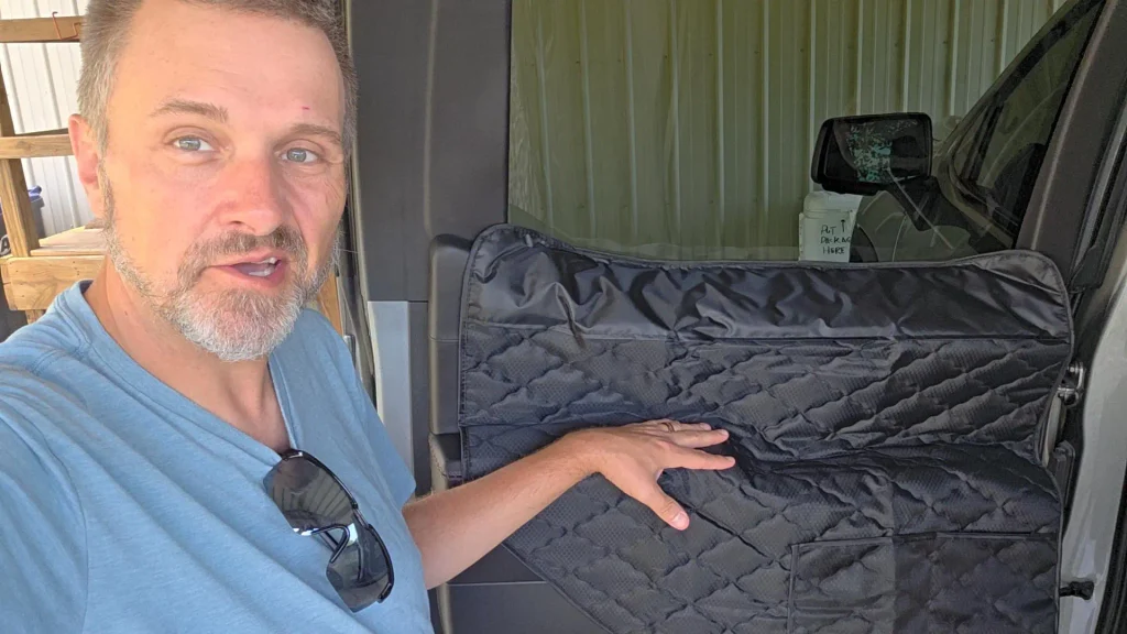 ryan presenting xitalia door protector on sierra