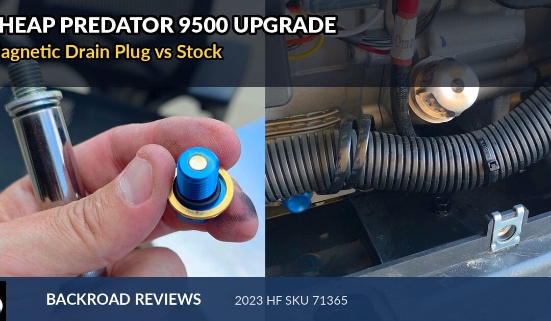 Magnetic Drain Plug on a 2023 Predator 9500: Stock vs Aftermarket