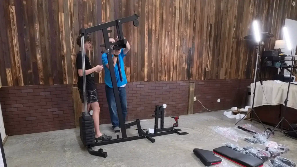 two person top beam assembly