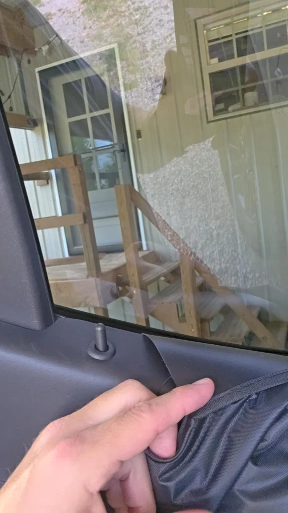 xitalia window tab and velcro install point